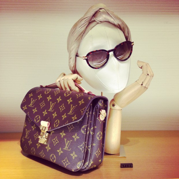 Louis Vuitton One Year Celebration Ira Simonov bag and sunglasses